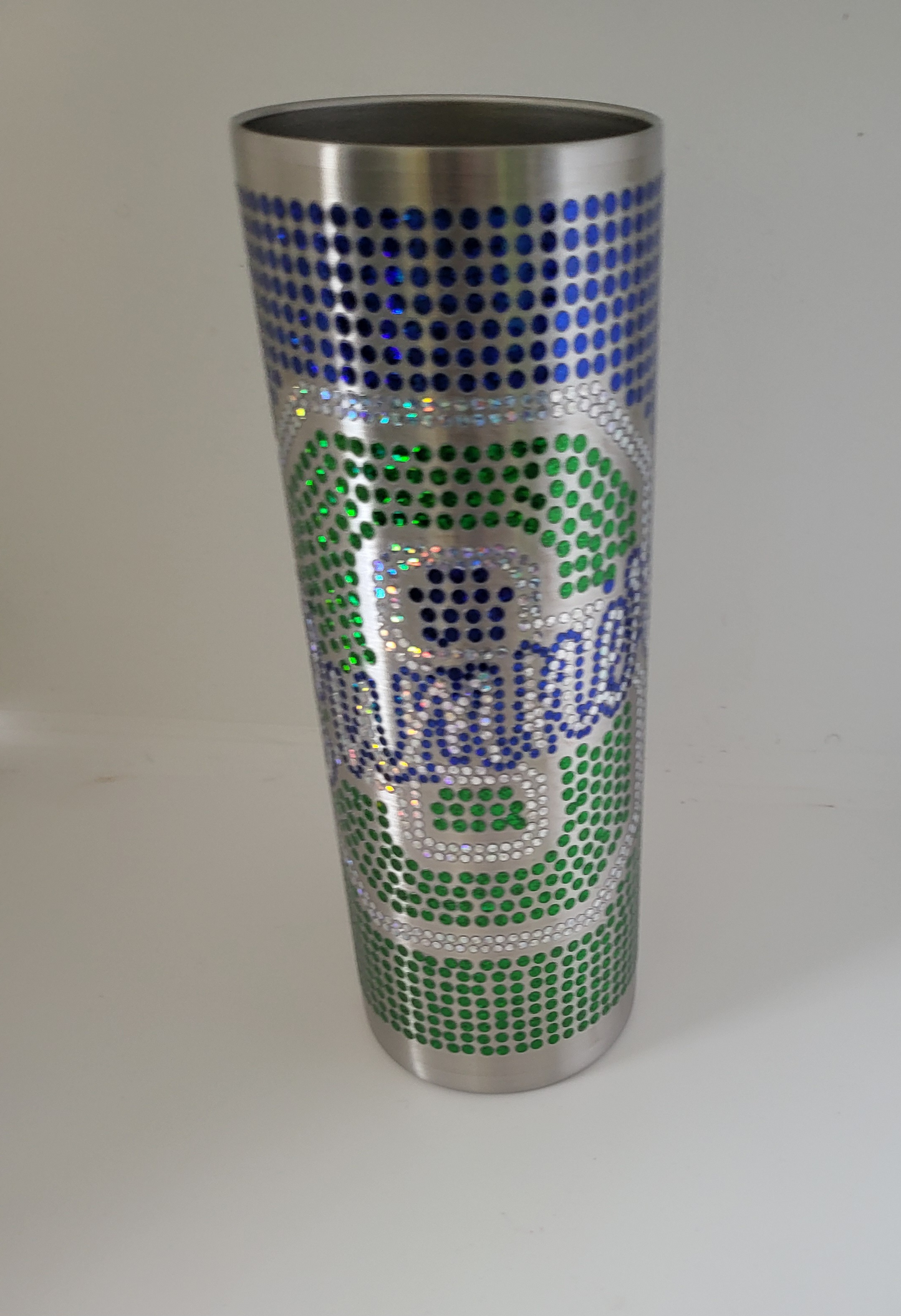 Full Sparkle – 20 oz Slim Tumbler with Straw